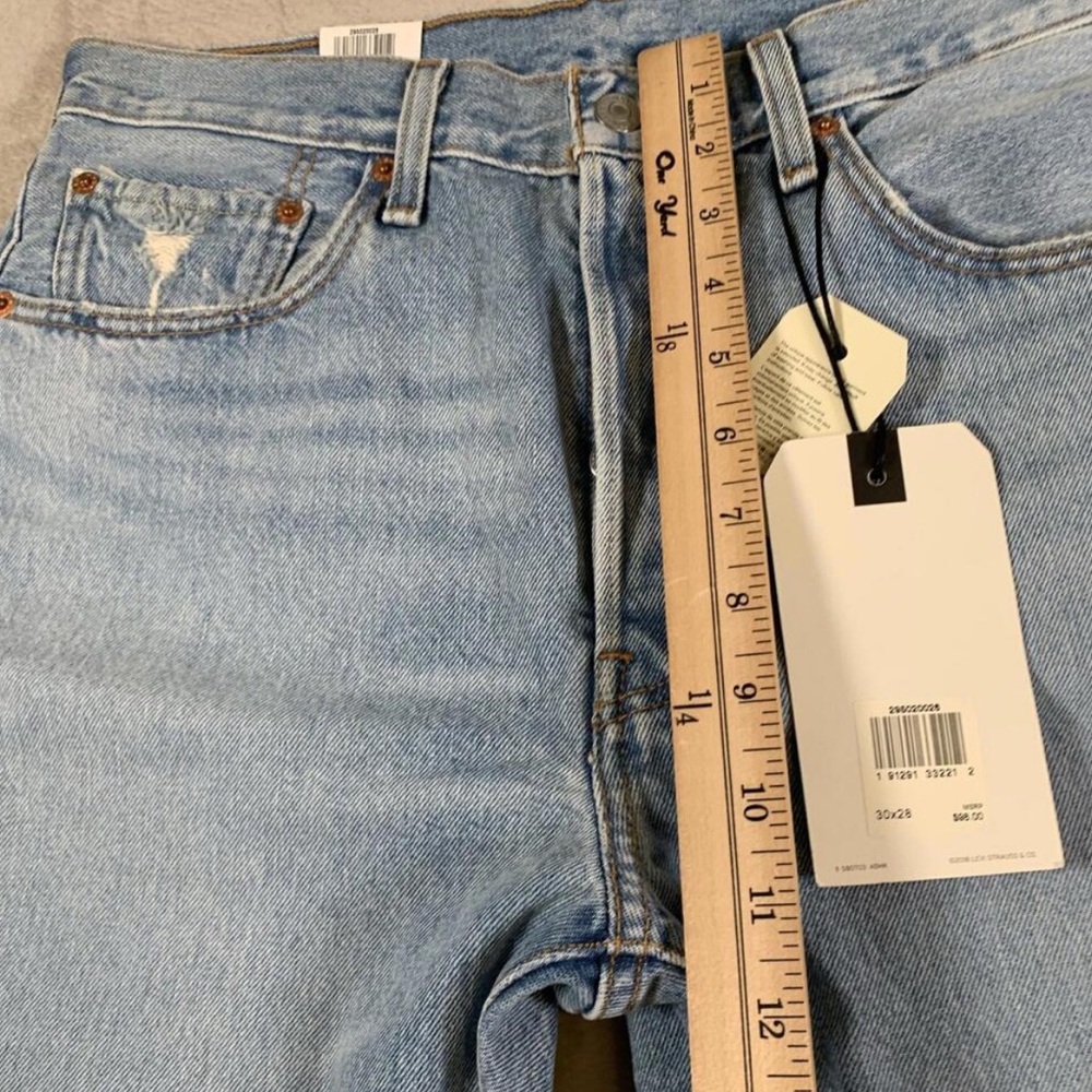 BEAUTIFUL ✨ Levis 501 Skinny Jeans Womens 30x28 High Rise Button Fly Denim - Picture 7 of 13